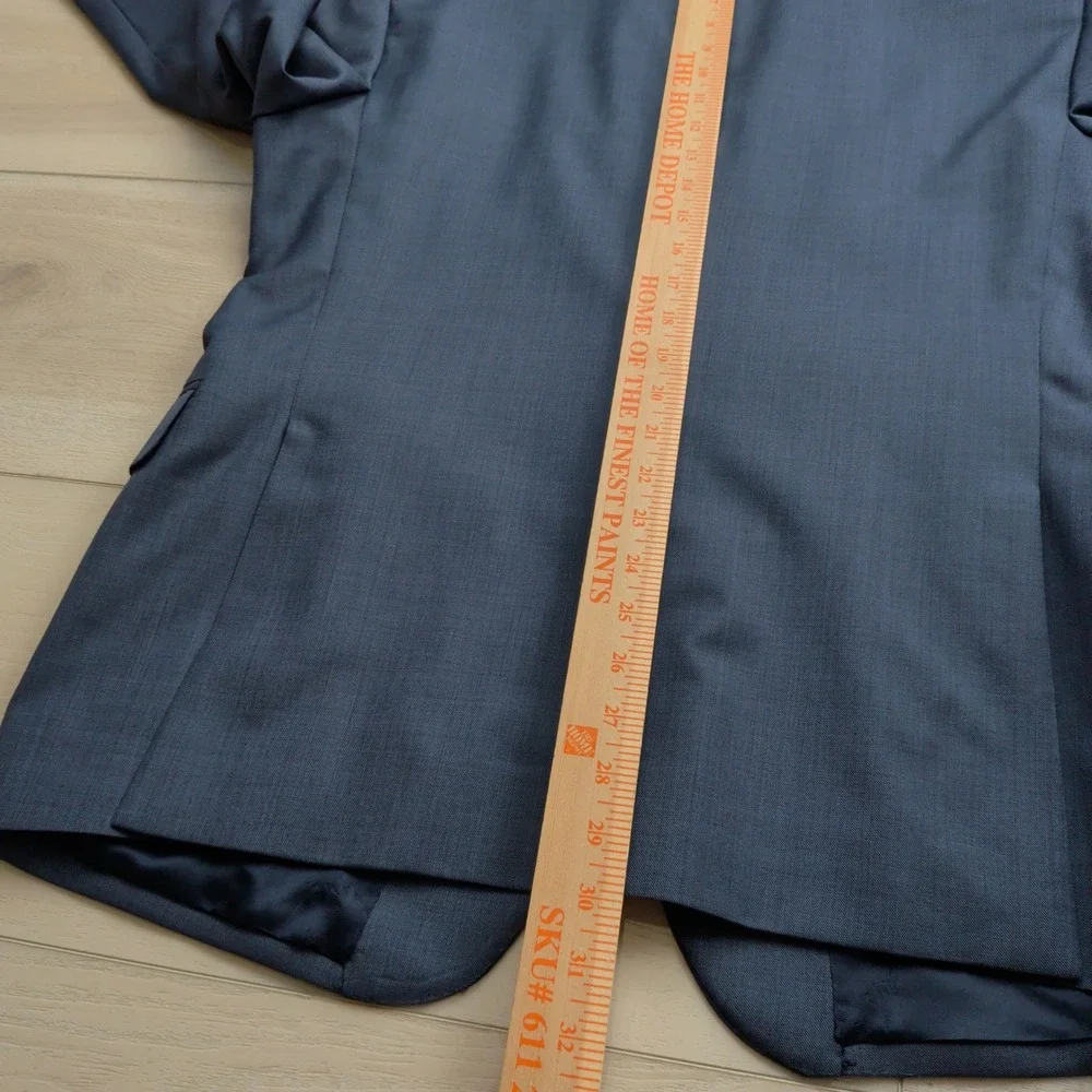 Saks Fifth Avenue Ermenegildo Zegna Traveller 42R Blue Wool Blazer Sport Coat